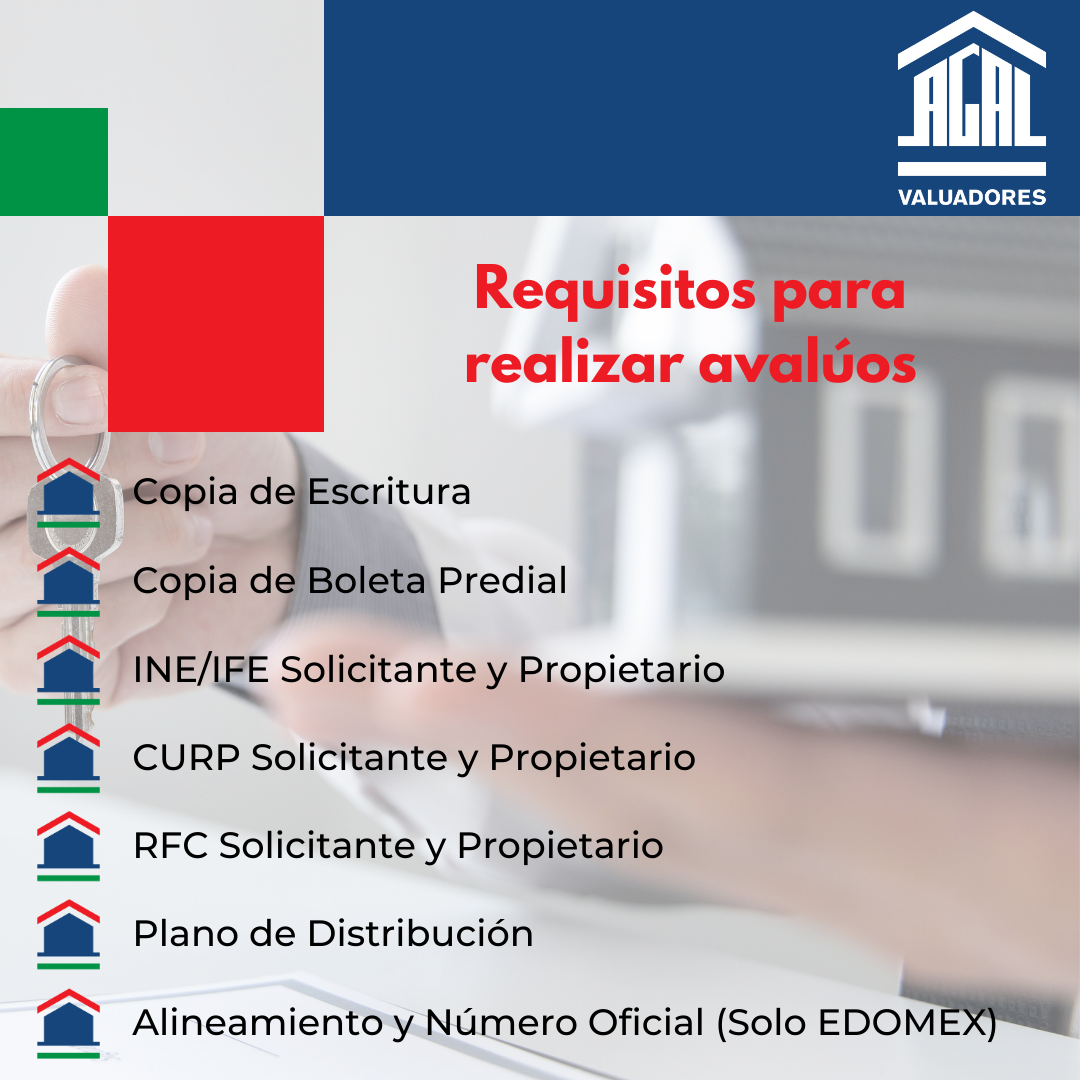 Requisitos para realizar avalúos